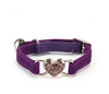 Jeweled Heart Cat Collar With Bell